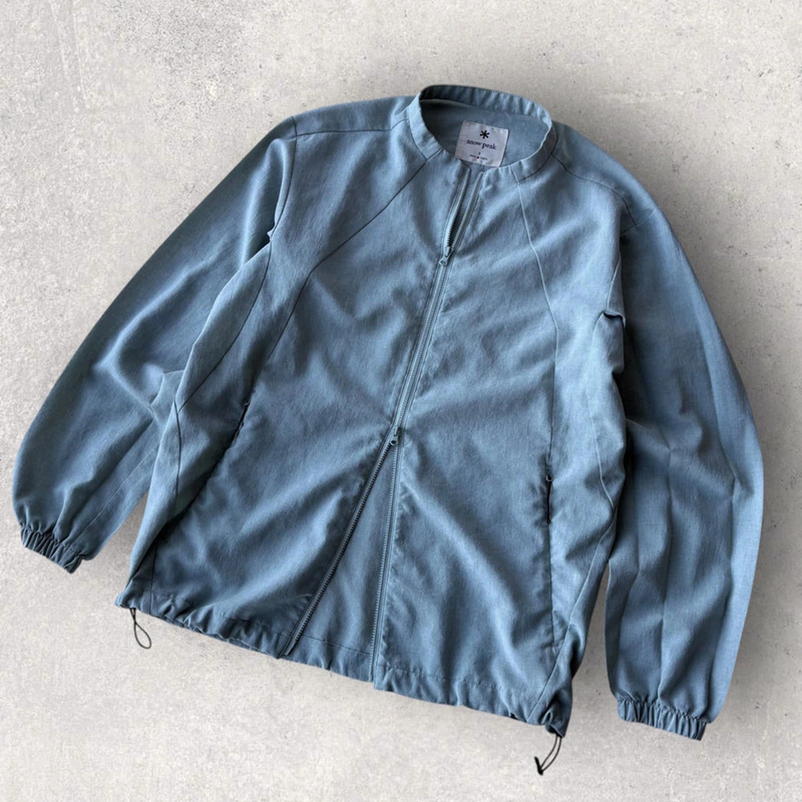 Snow Peak Light Poplin Jacket Blue /Teal Size S Japan Import