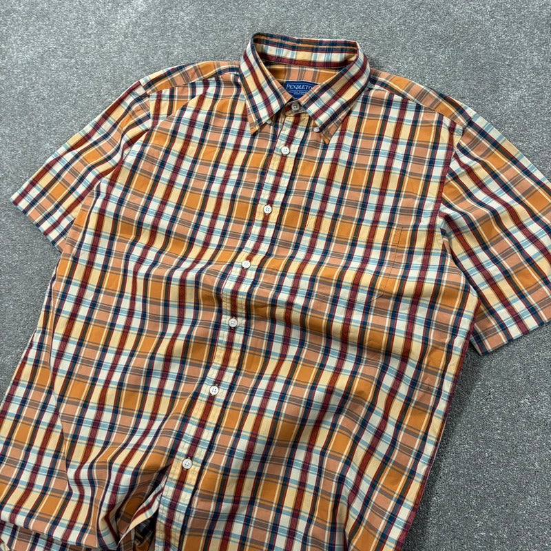 Pendleton Check Shirt Orange L