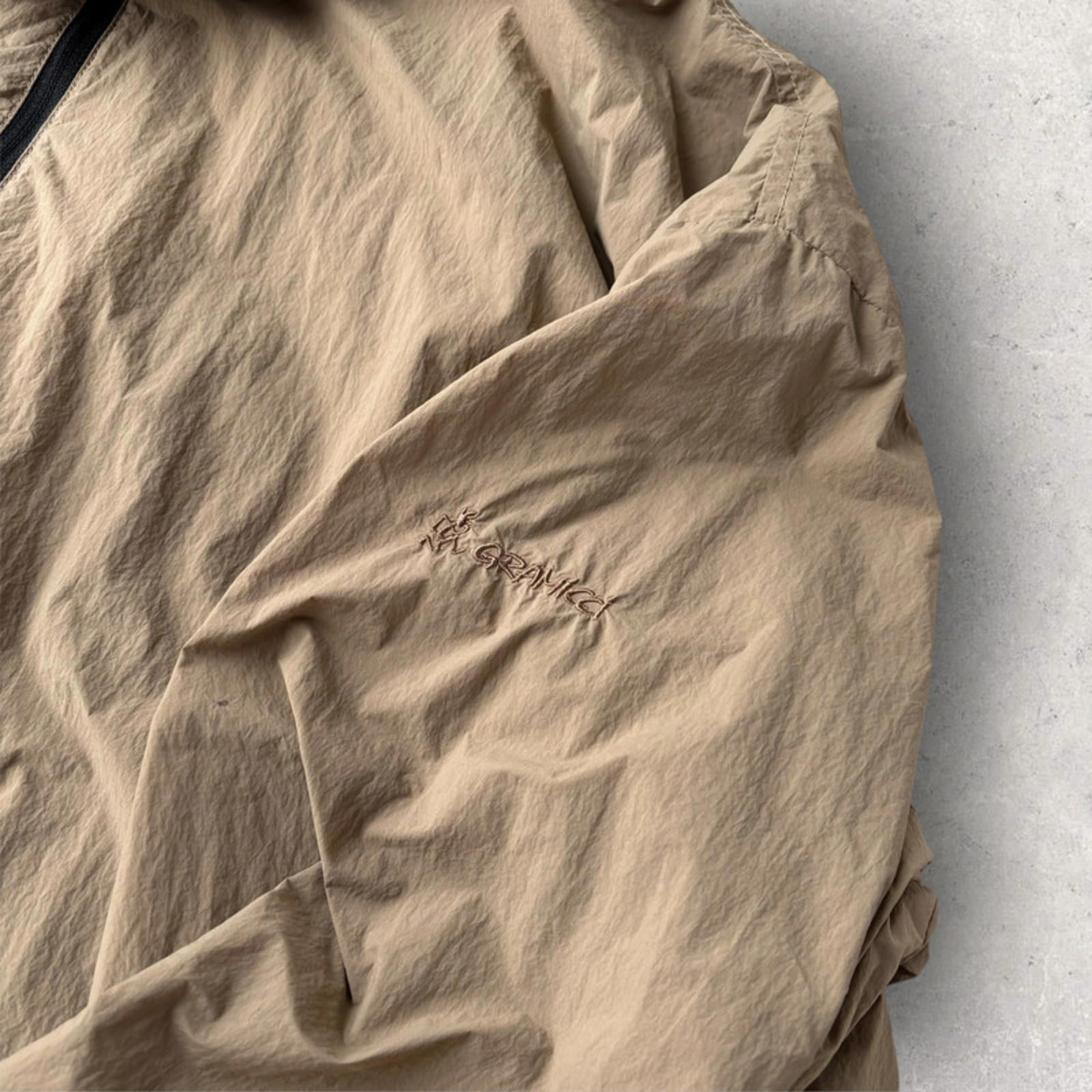 Gramicci Light Nylon Anorak Beige Size XL