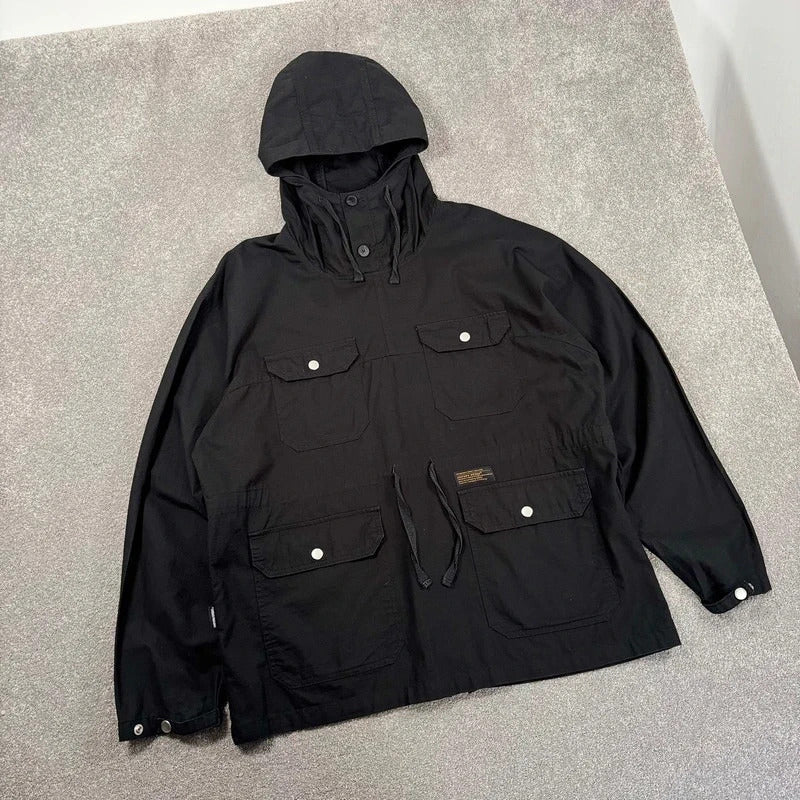 Uniform Bridge Ripstop Military Smock Black L