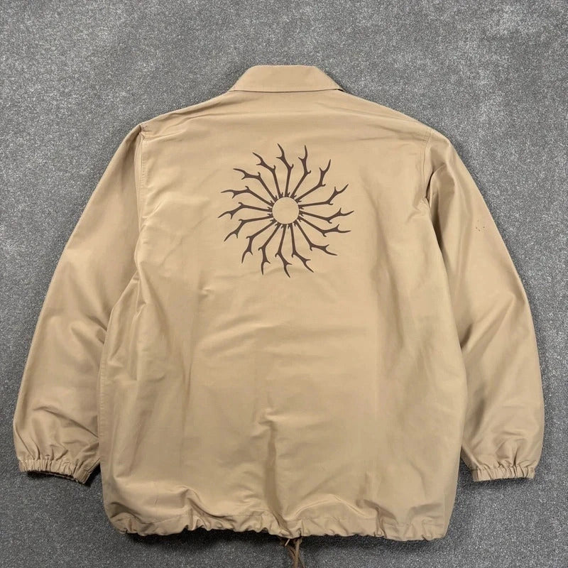 South2 West8 Logo Coach Jacket Beige XL