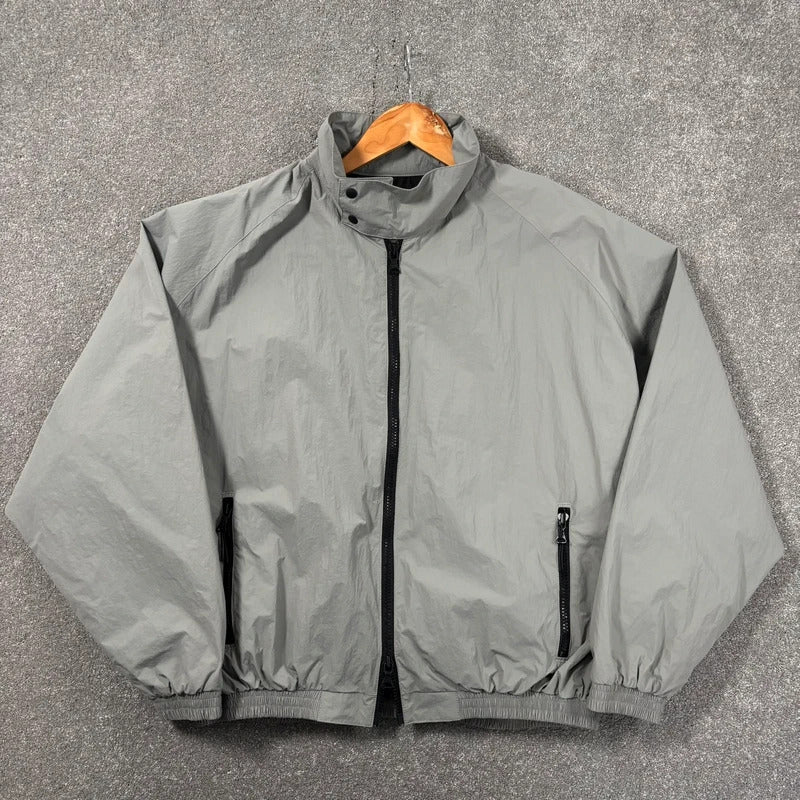 Uniform Bridge Cropped Boxy Windbreaker Grey M