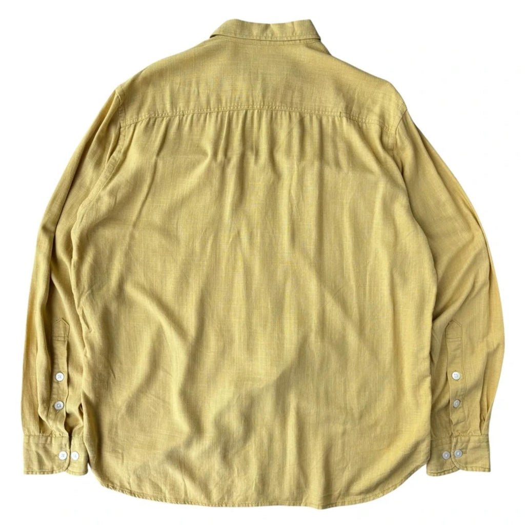 Frizmworks Linen Blend Pocket Shirt Yellow L