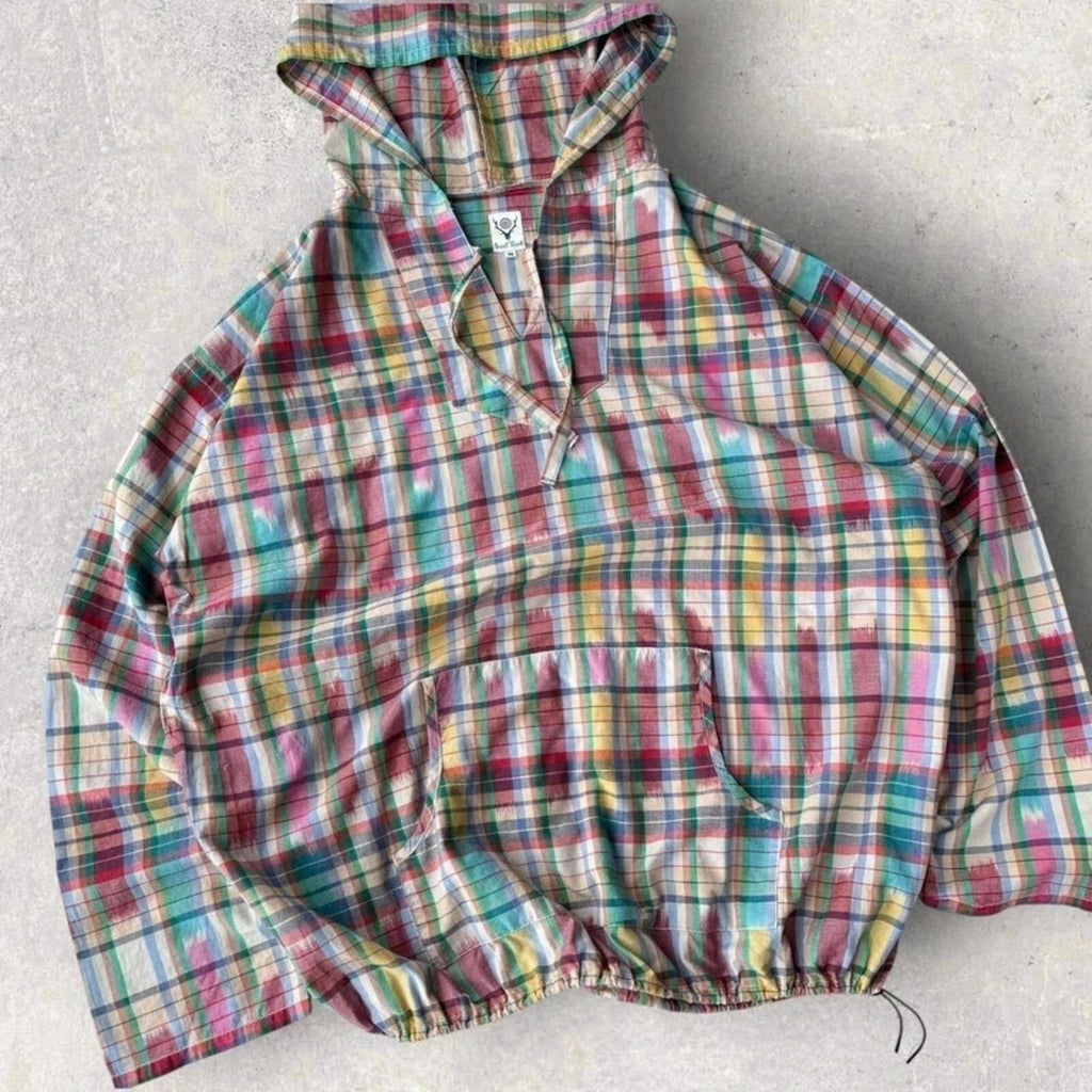 South2 West8 Plaid Mexican Parka Pullover M