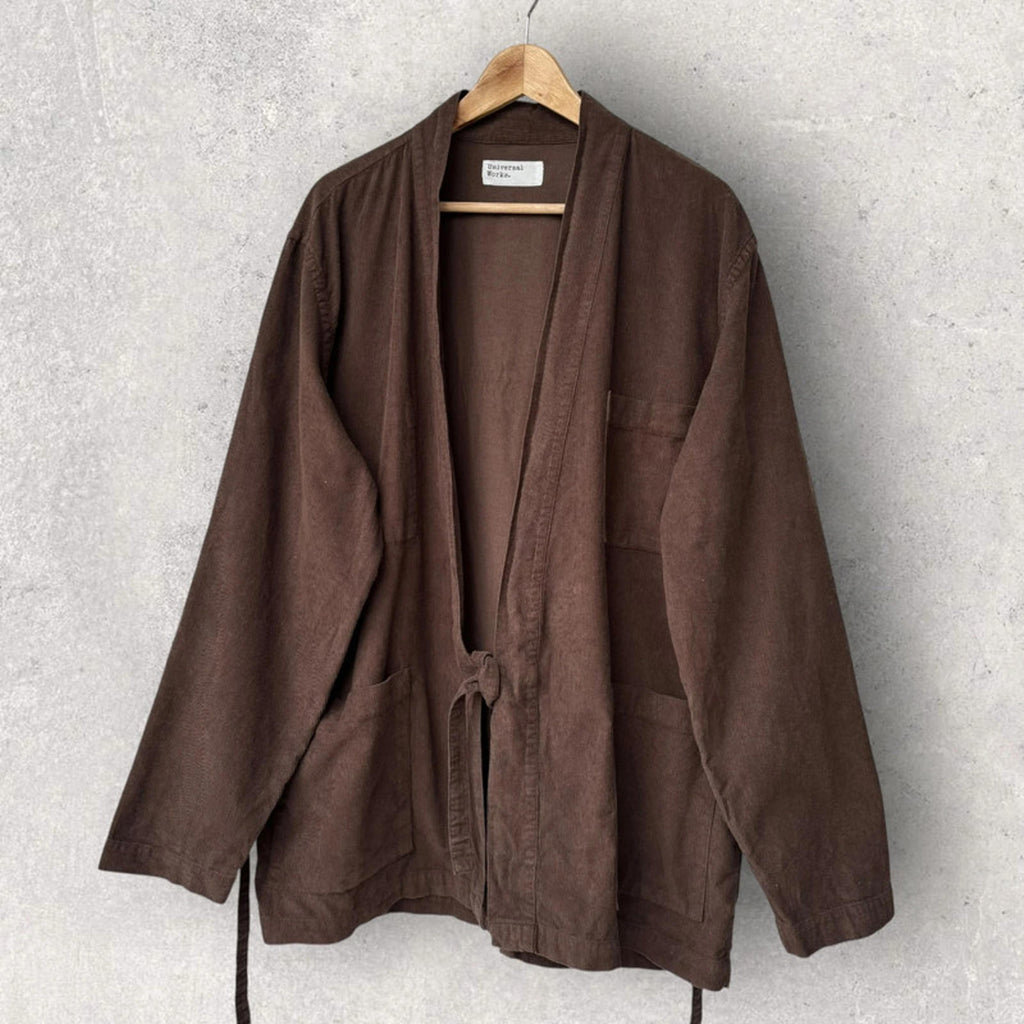 Universal Works Kyoto Work Jacket Brown Cord Size XL
