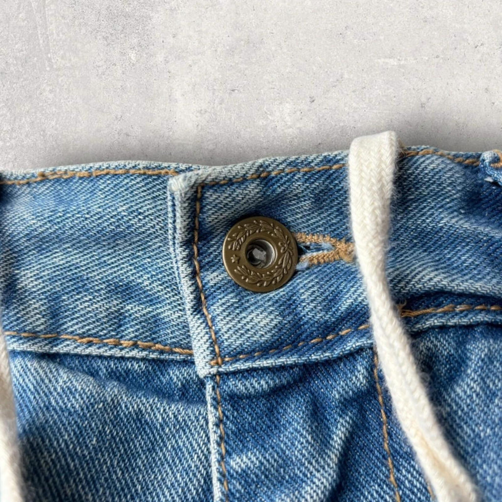 Anglan Ultra Baggy Wide Jean Light Blue L
