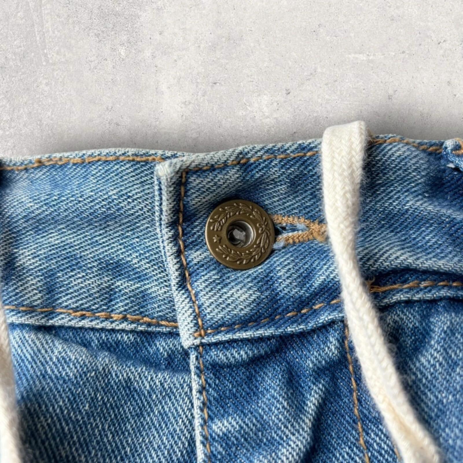 Anglan Ultra Baggy Wide Jean Light Blue L