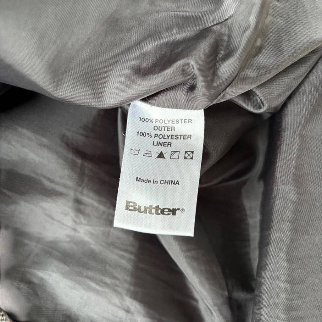 Butter Goods Flannel Plaid Zip Shirt Jacket – Grey – M