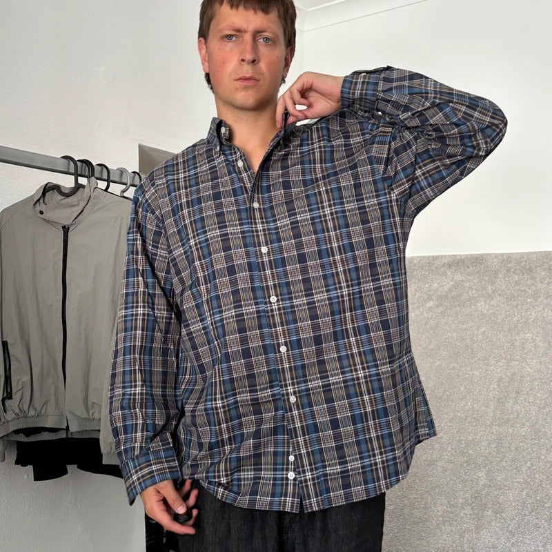 Pendleton Metro Check Shirt Blue L