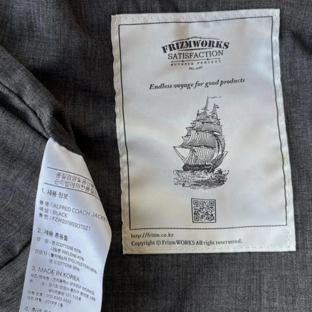 Frizmworks Relaxed Coach Jacket Black L