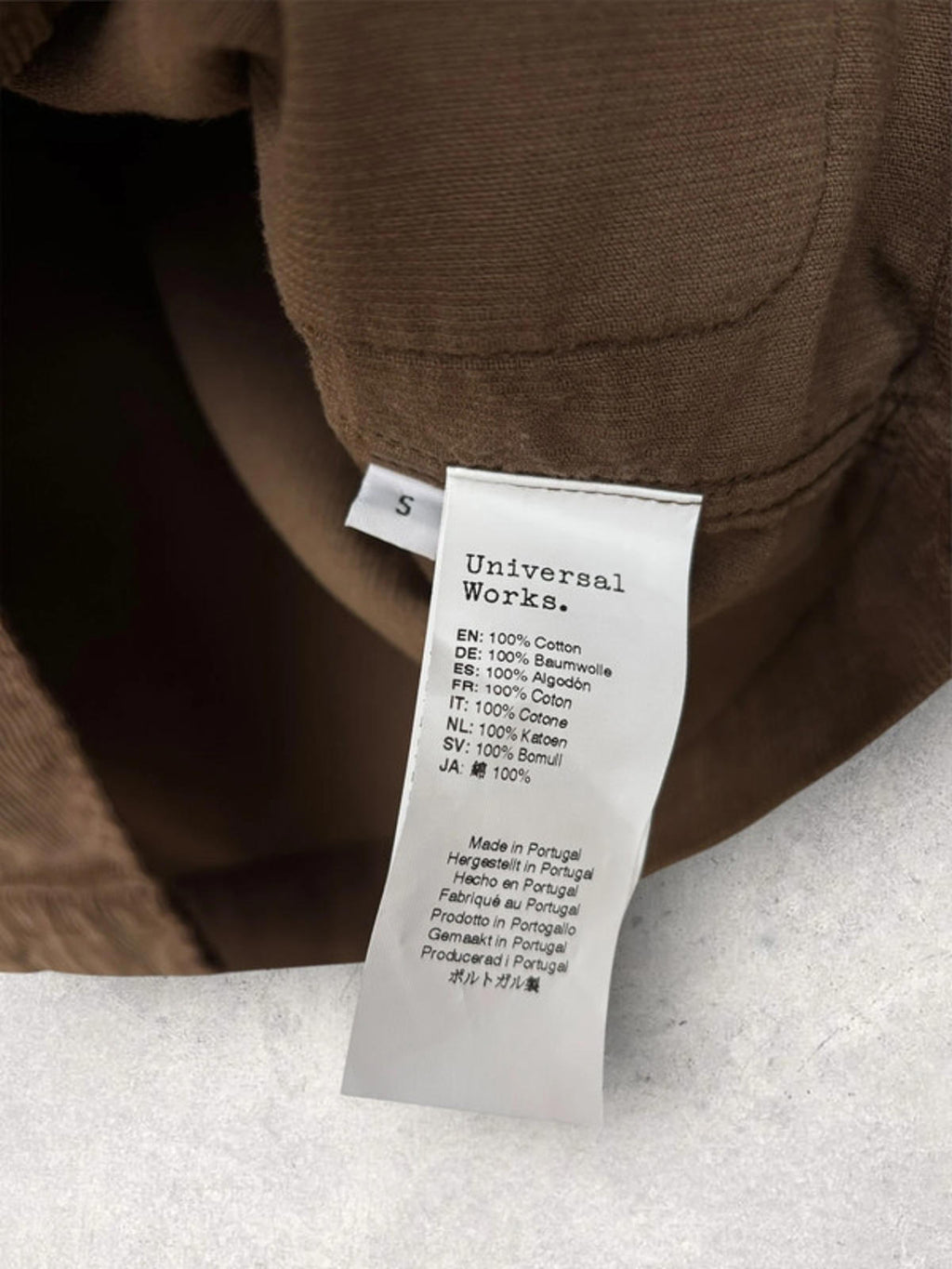 Universal Works Cord Utility Overshirt Brown Size S