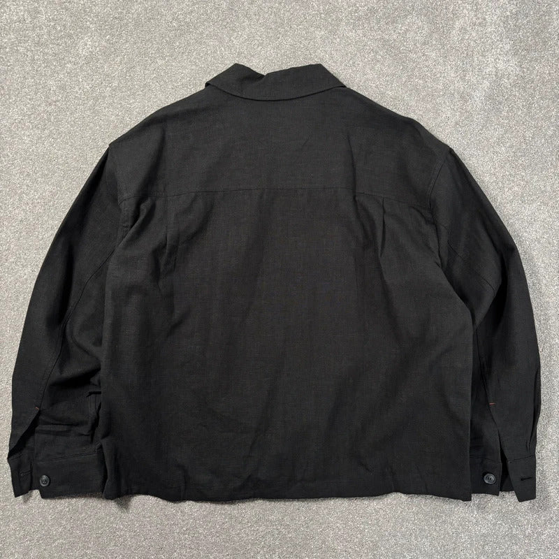 Frizmworks Linen Trucker Jacket Black L