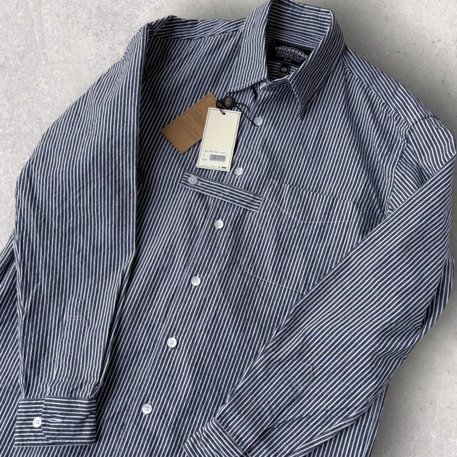 Frizmworks Loop Stripe Shirt Blue M