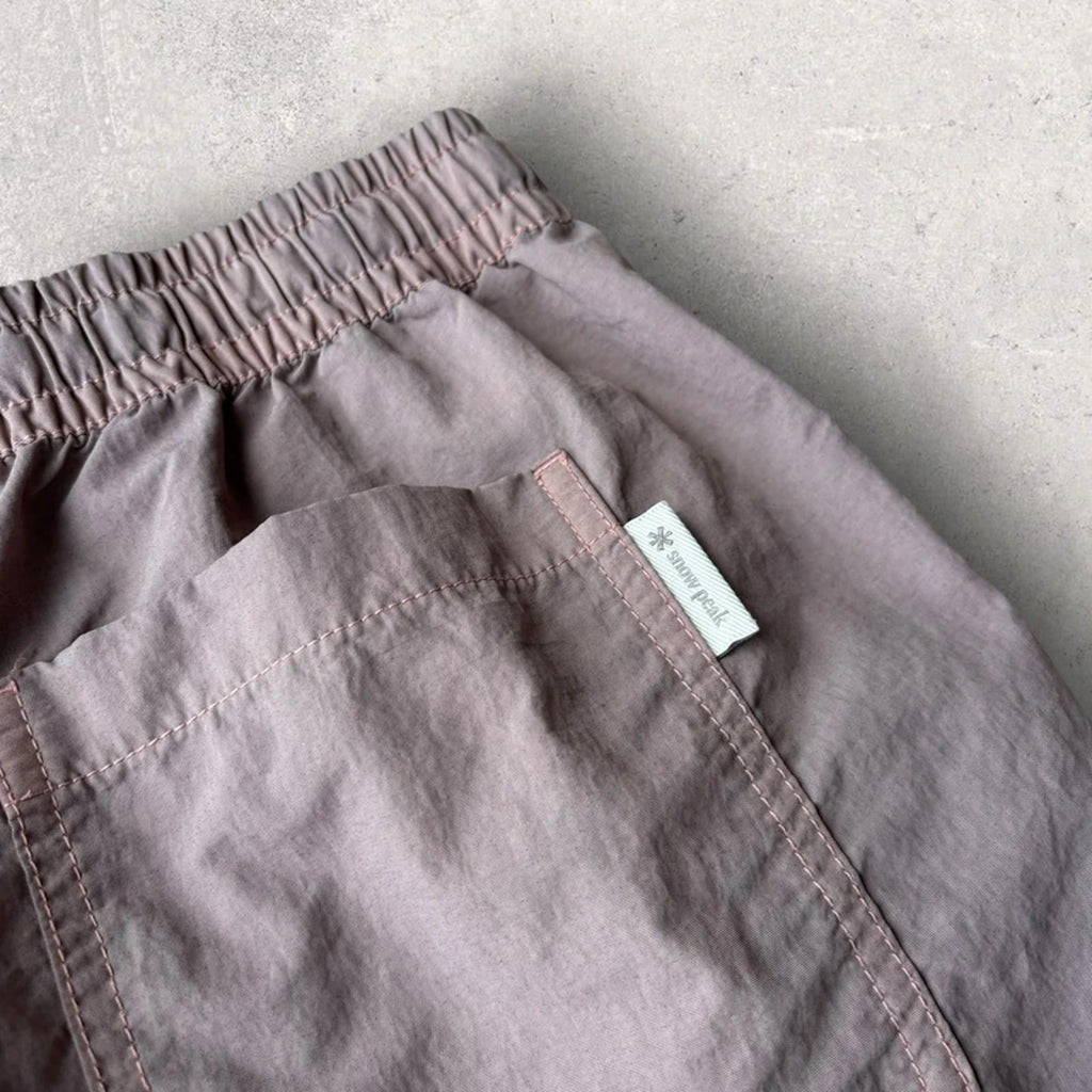 Snow Peak Summer Shorts Lilac Blush S Gorpcore