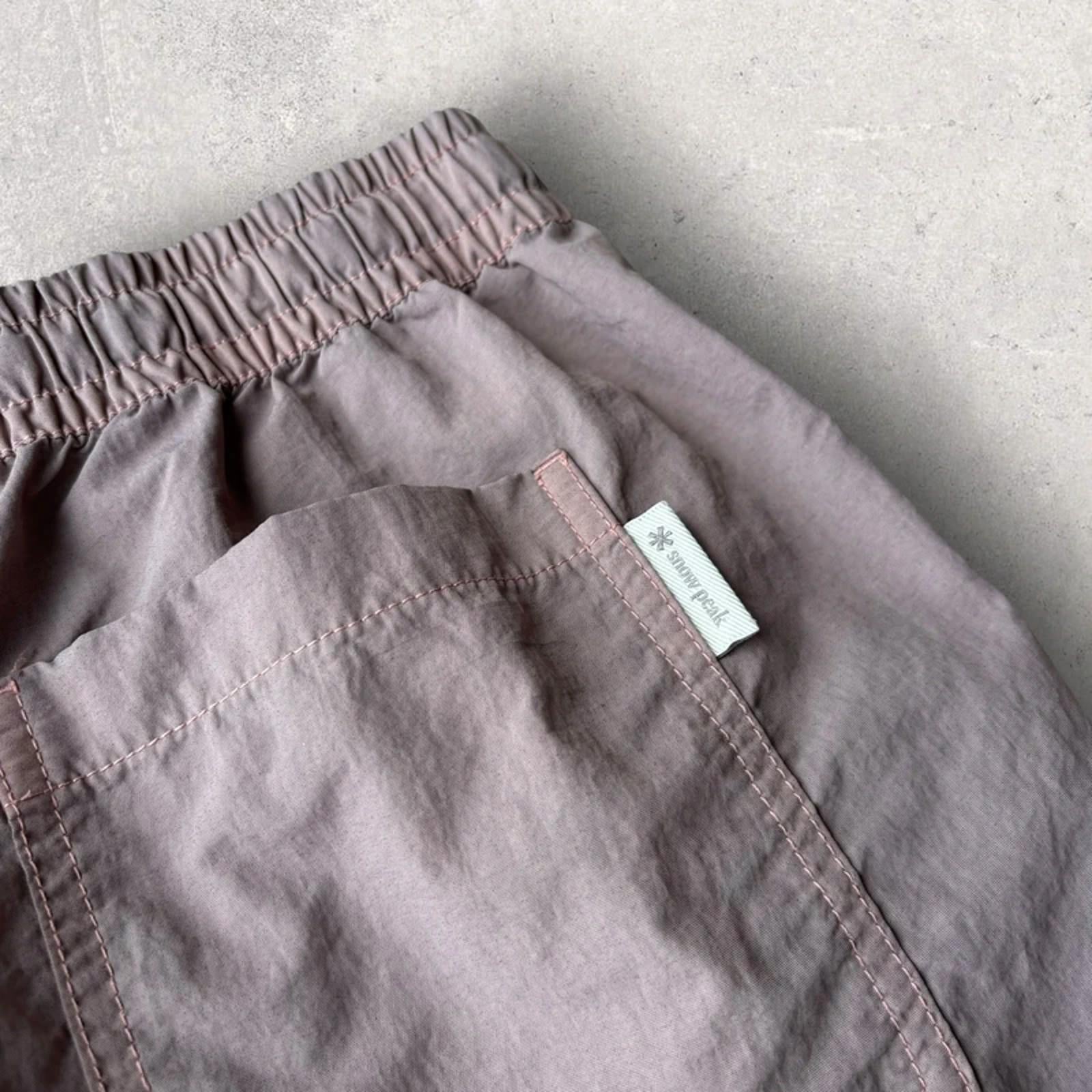 Snow Peak Summer Shorts Lilac Blush S Gorpcore