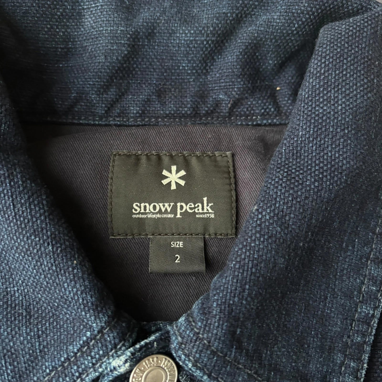 Snow Peak Indigo Denim Okayama Work Jacket S Japan import
