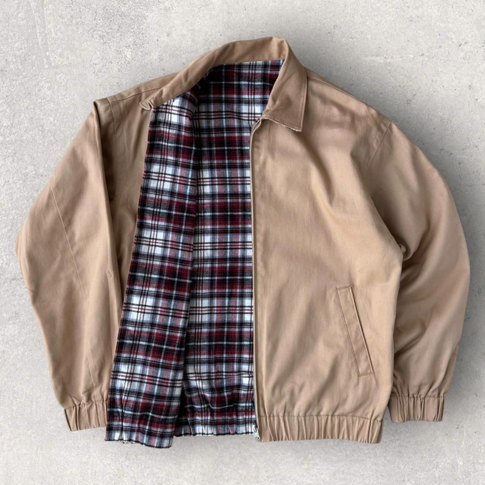 Pendleton Reversible Check Harrington Jacket Beige L Japan Import