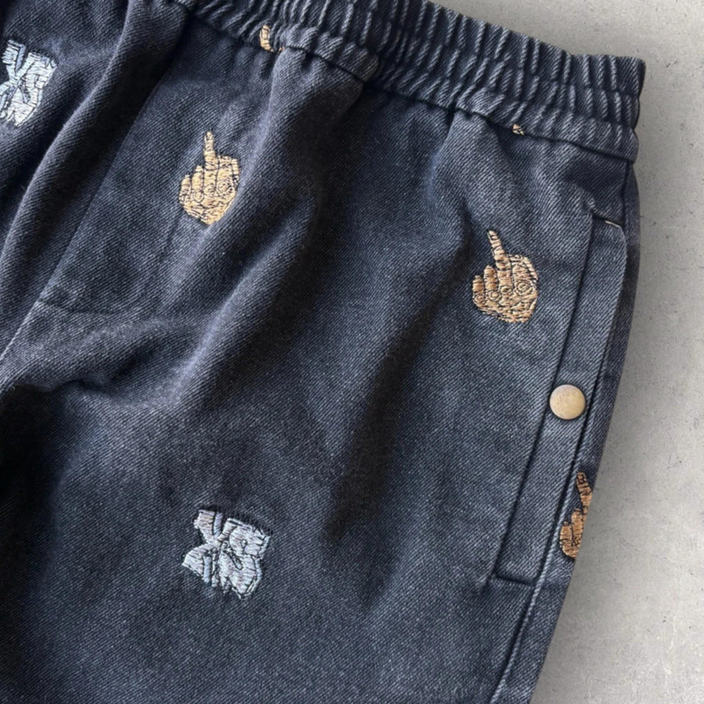 Yardsale Middle Finger Japan Exclusive Jeans Black Size M