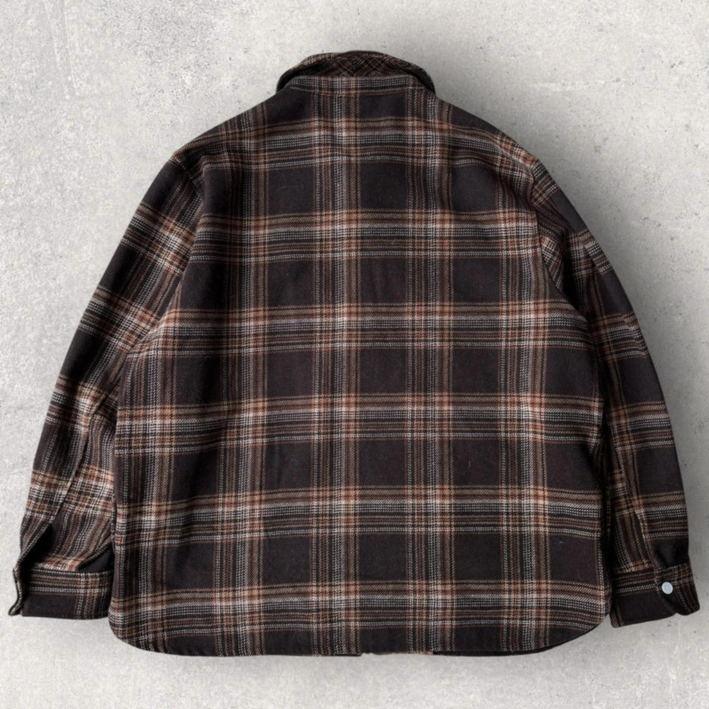 Weekday Check Curtis Jacket Brown Size XL