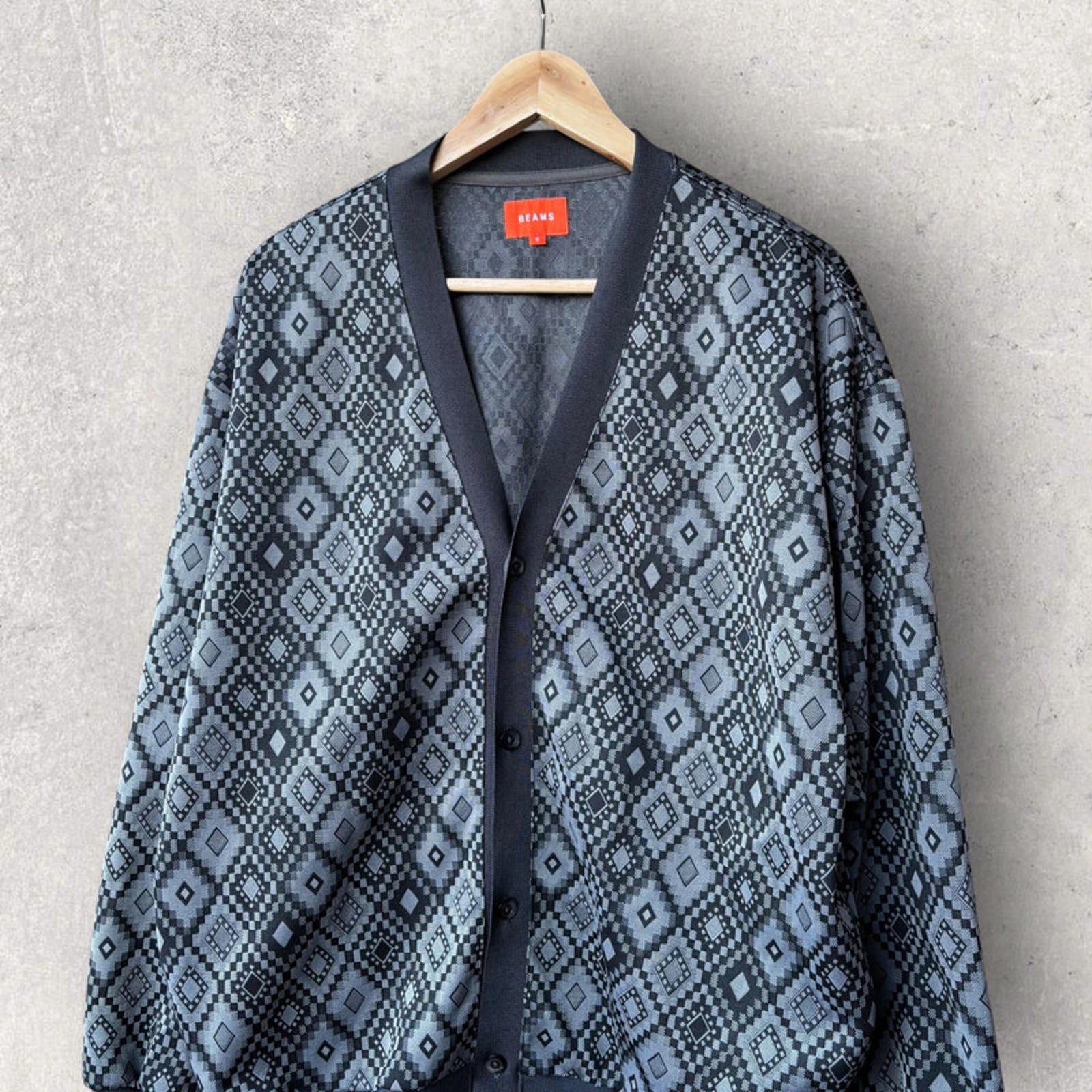 Beams Japan Diamond Argyle Cardigan Size S