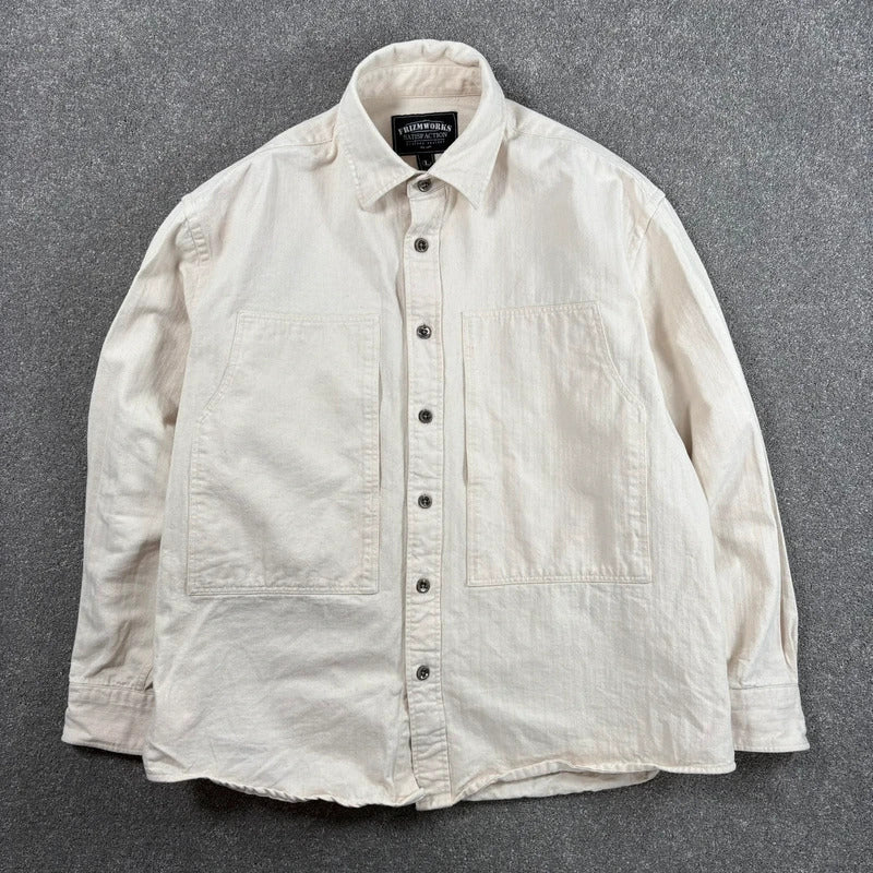 Frizmworks HBT Carpenter Shirt Natural M