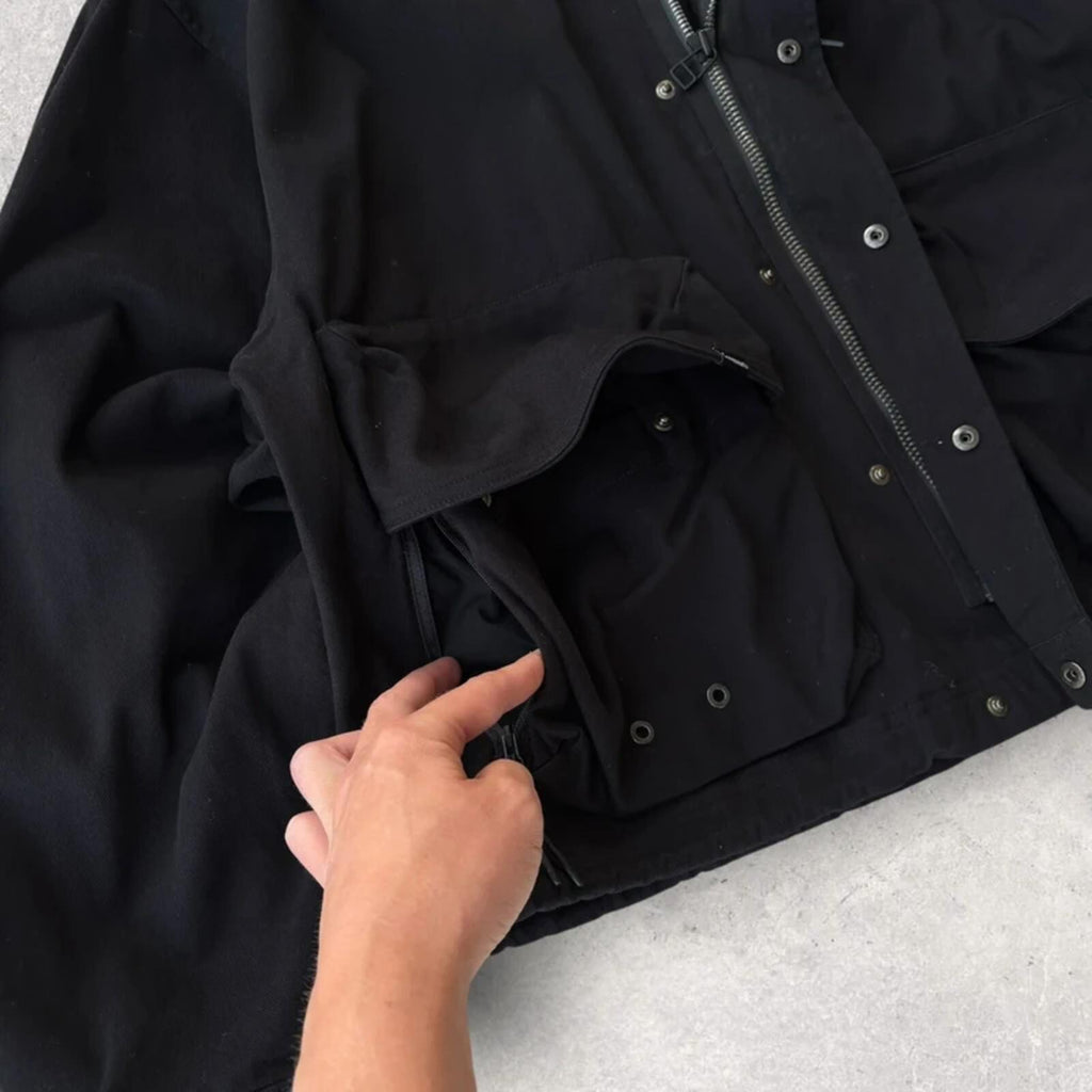 Covernat Cropped Utility Field Jacket Black M