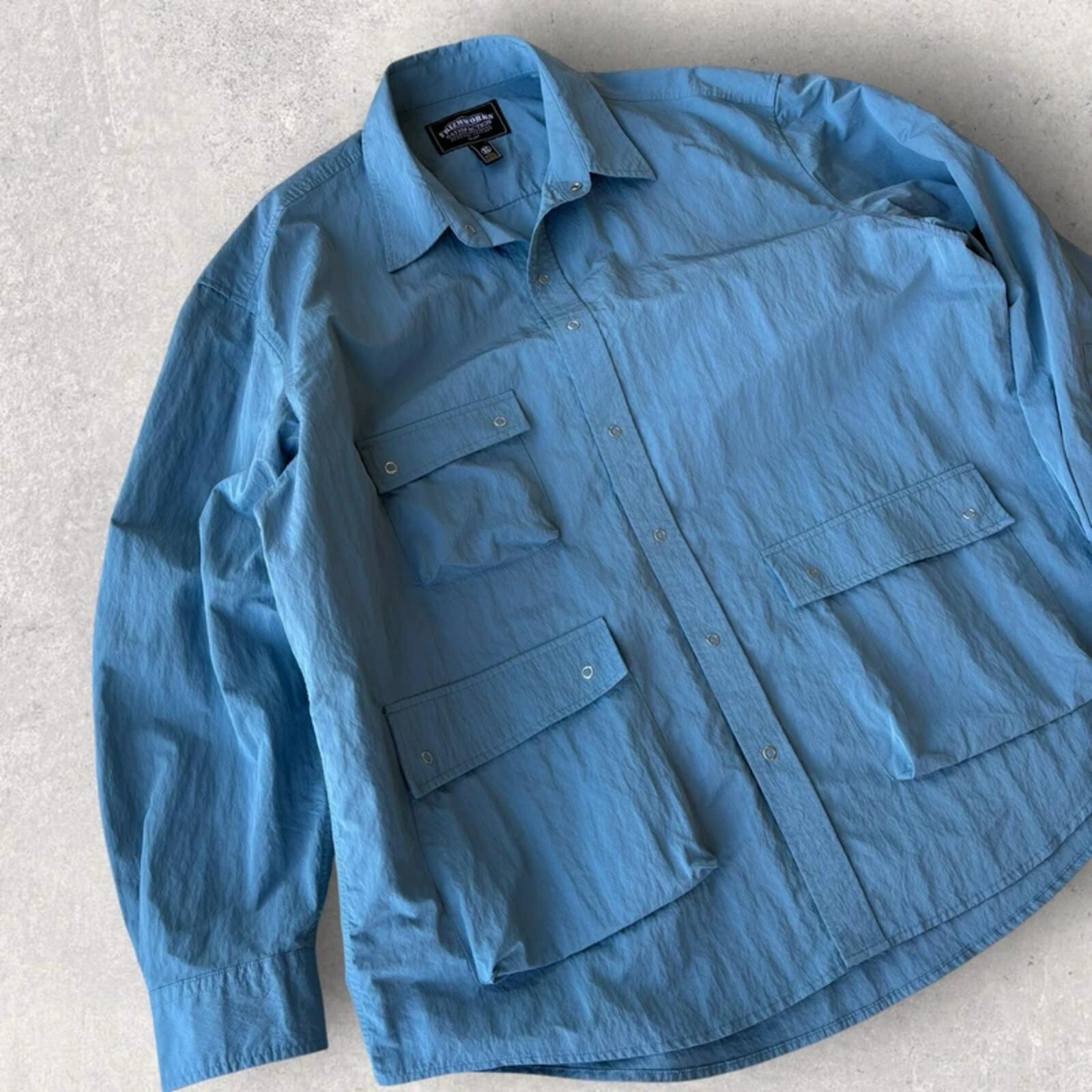 Frizmworks Nylon Ripstop Utility Shirt Jacket Blue XL