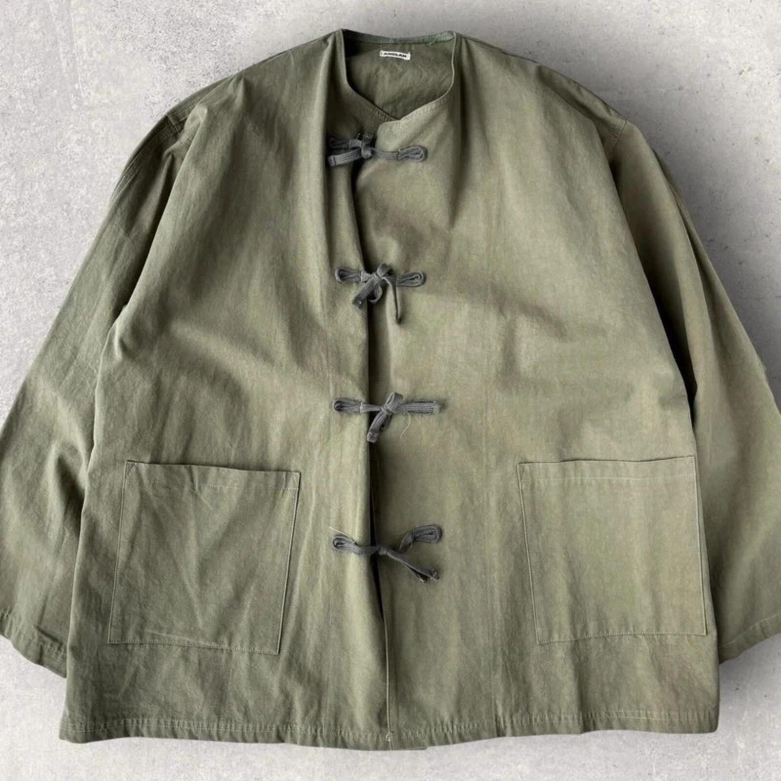 Anglan Traditional Field Kimono Olive L