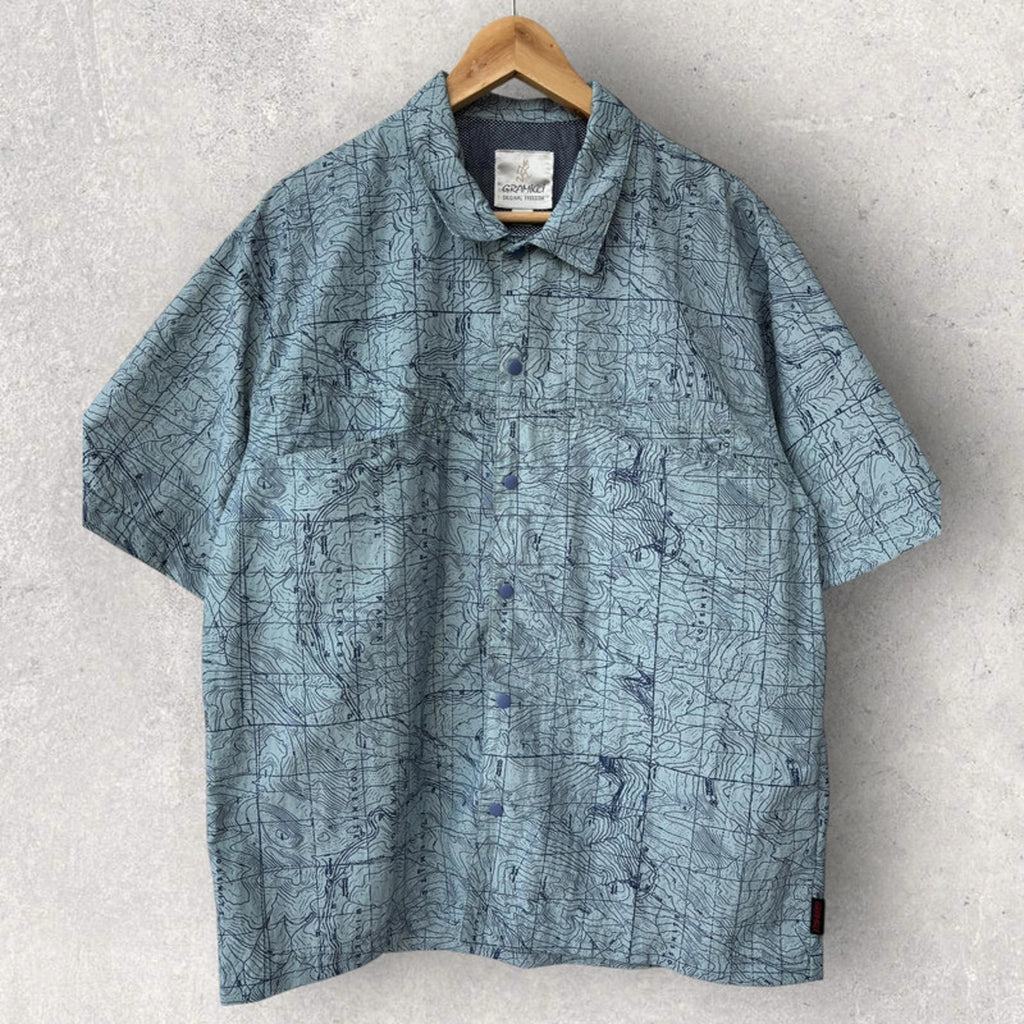 Gramicci Yosemite Camp Shirt Blue Size M