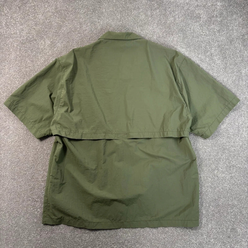 Gramicci Nylon Camp Shirt Green L