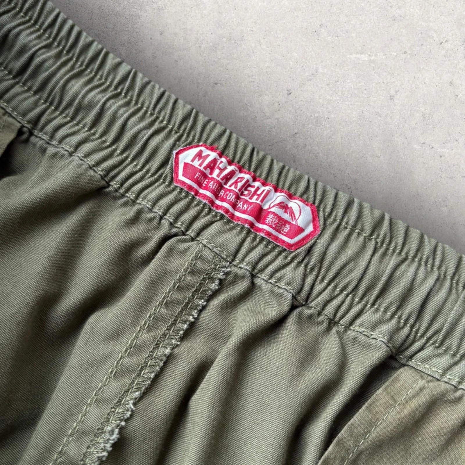 Maharishi Embroidered Indian Reflective Track Pant – Olive – XL