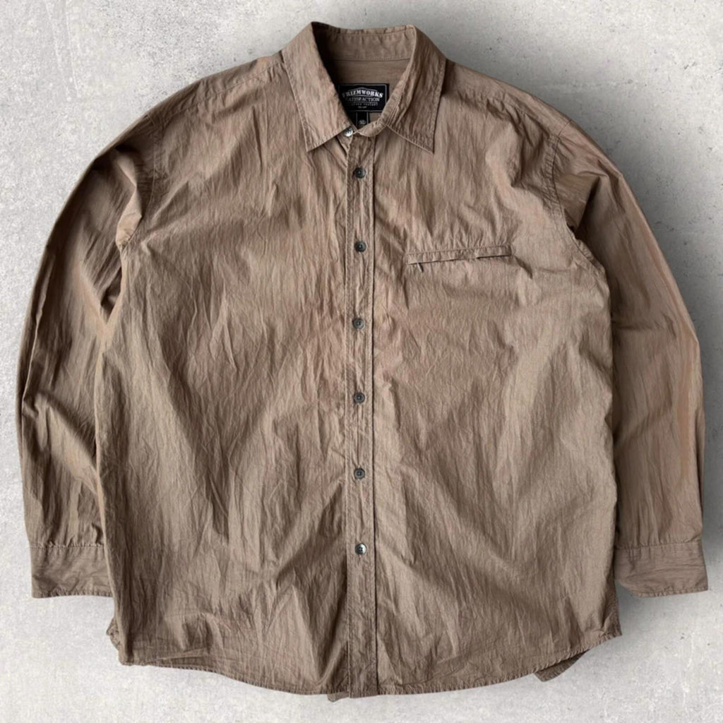 Frizmworks Nylon Double Vent Shirt Brown XL