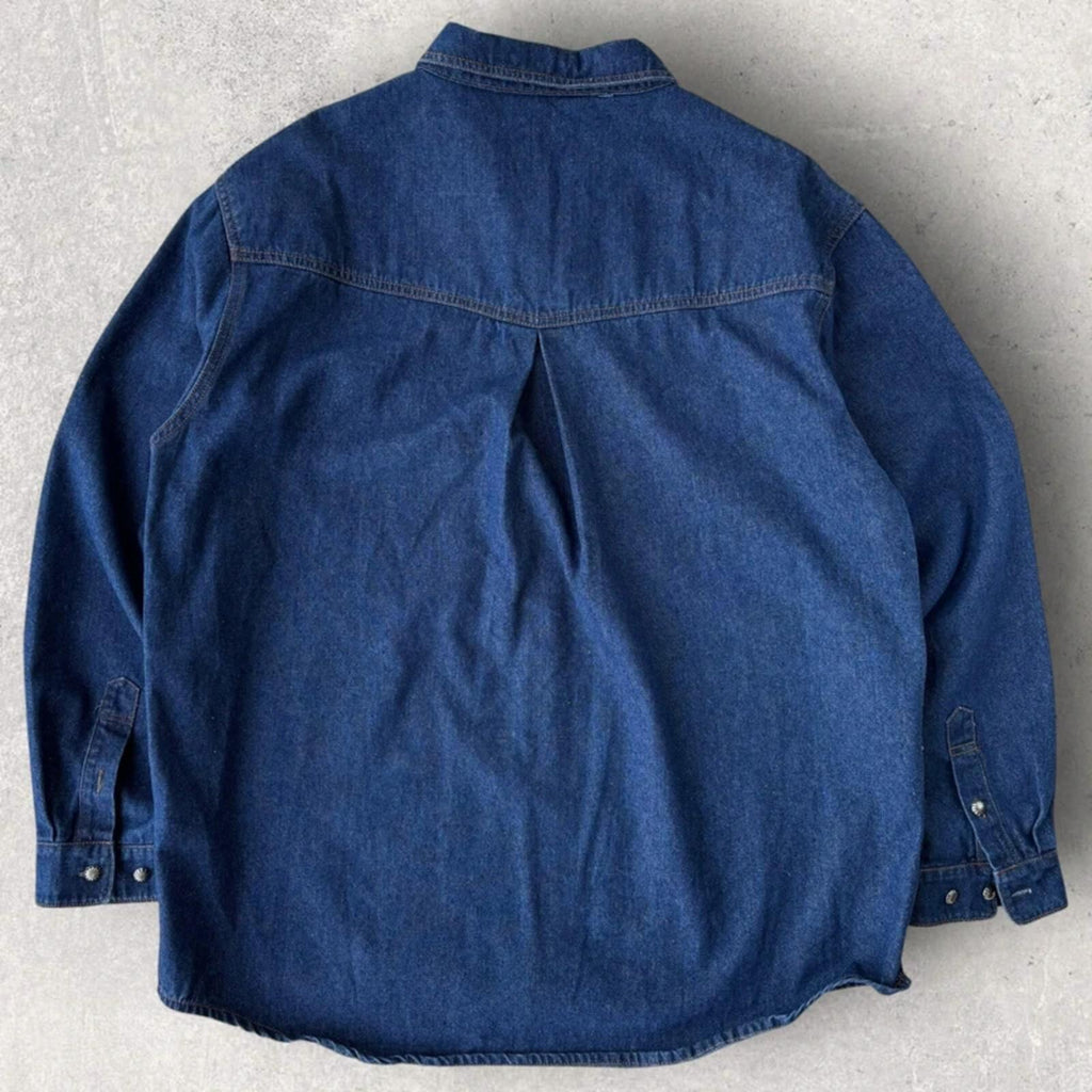 Uniform Bridge Western Denim Shirt Blue L