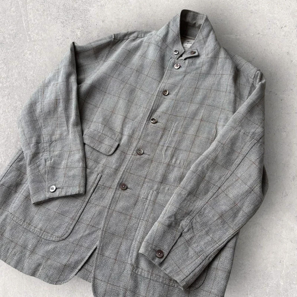 Snow Peak Linen Check Utility Jacket Beige M Japan Import Minimal