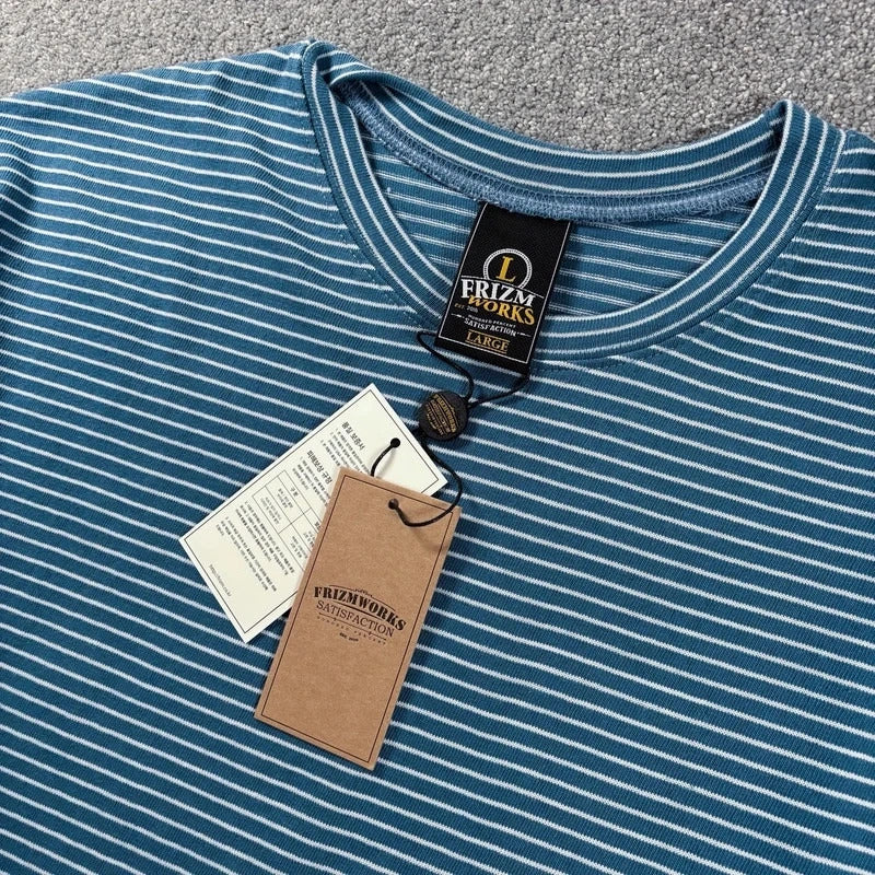 Frizmworks Oversized Stripe T Shirt Blue L