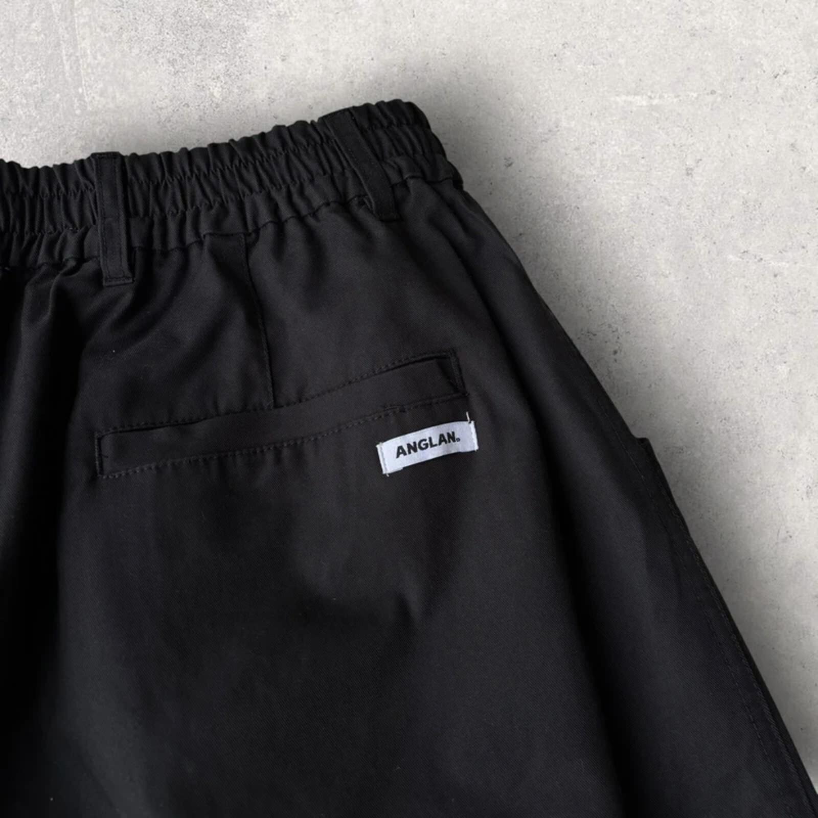 Anglan Pleated Wide Balloon Pant Black L