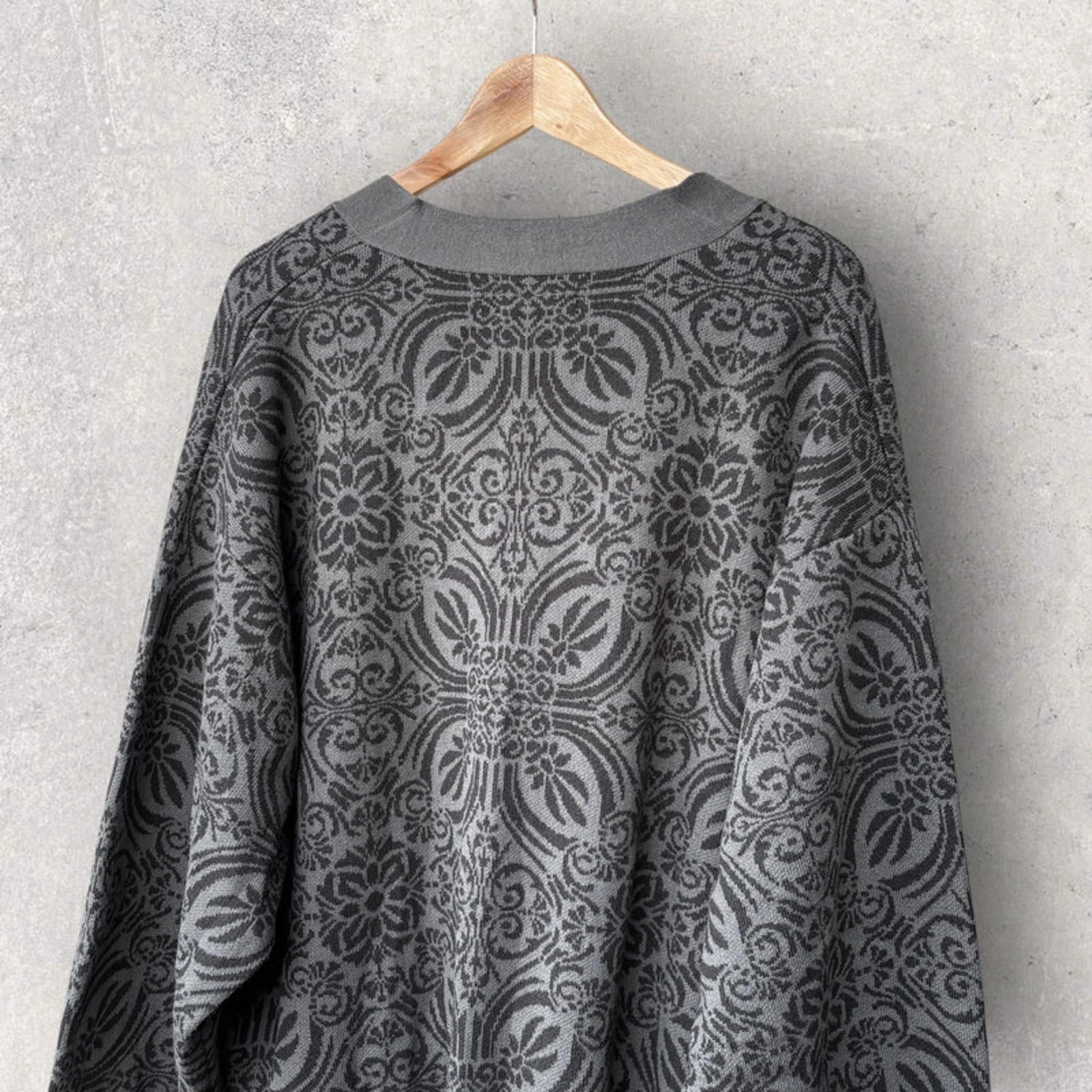 Beams Paisley Cardigan Grey L Japan import