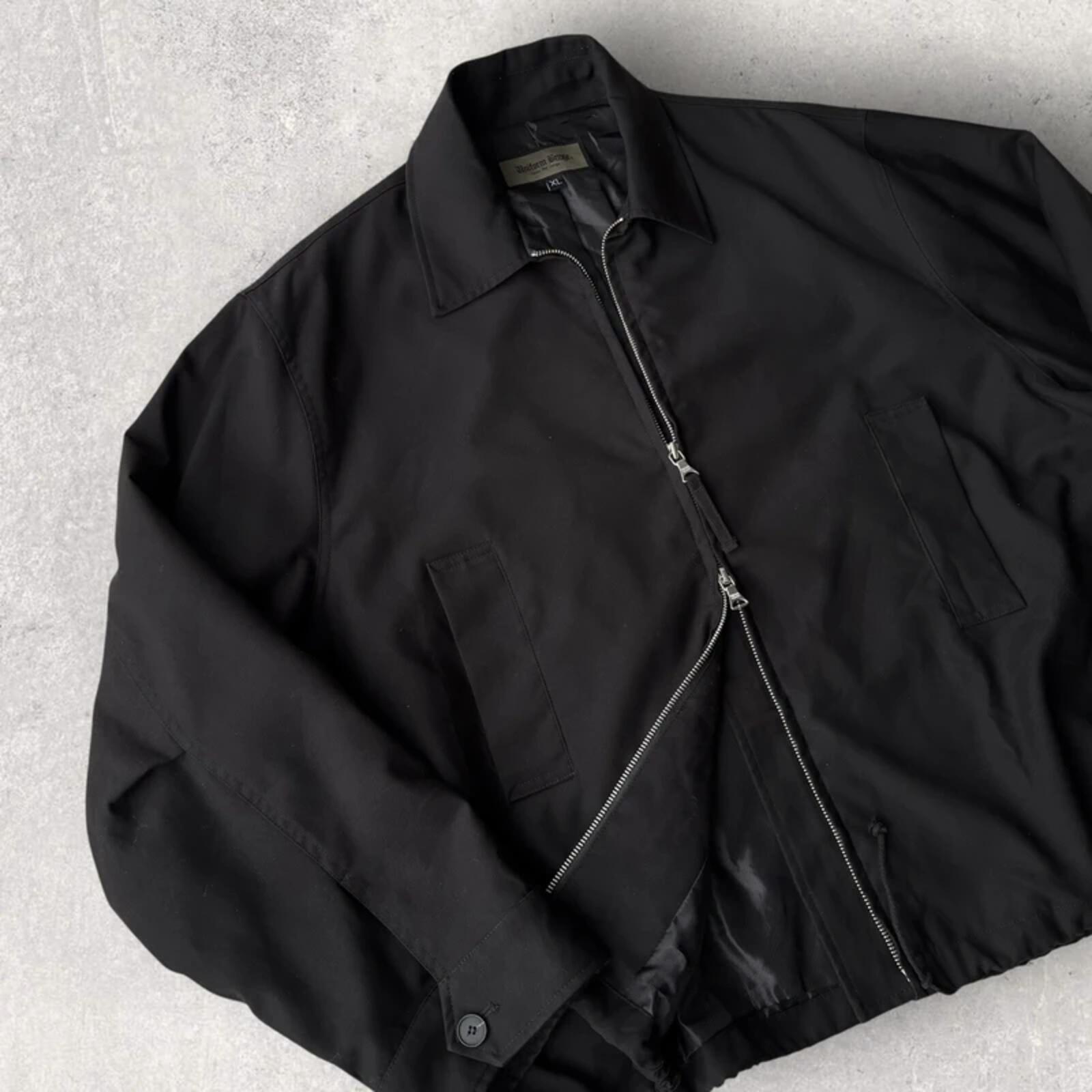 Uniform Bridge Cropped Boxy Harrington Black XL