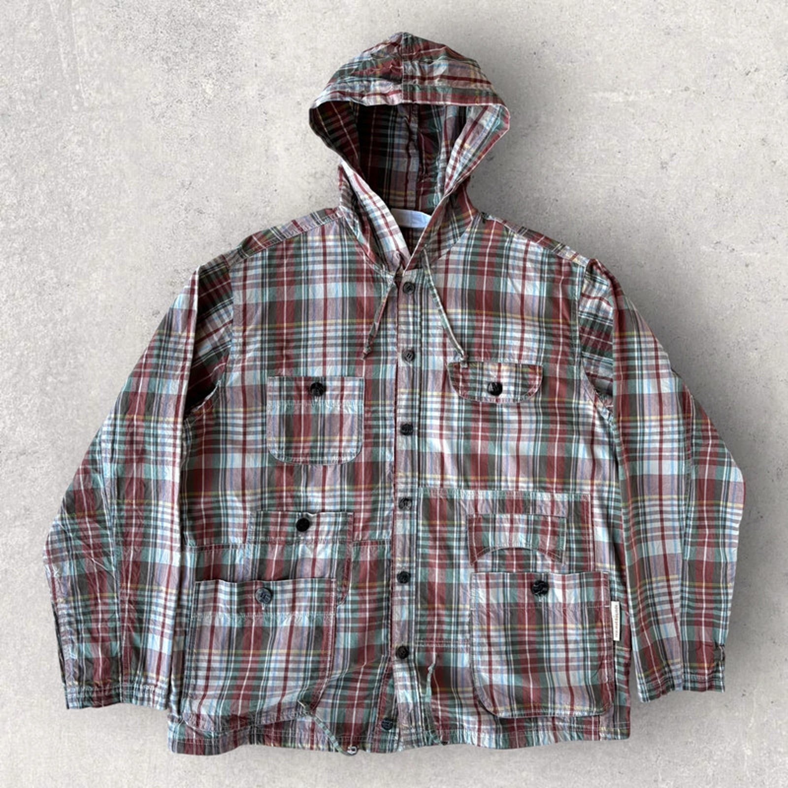 Hai Sporting Gear Vintage Issey Miyake Plaid Windbreaker M