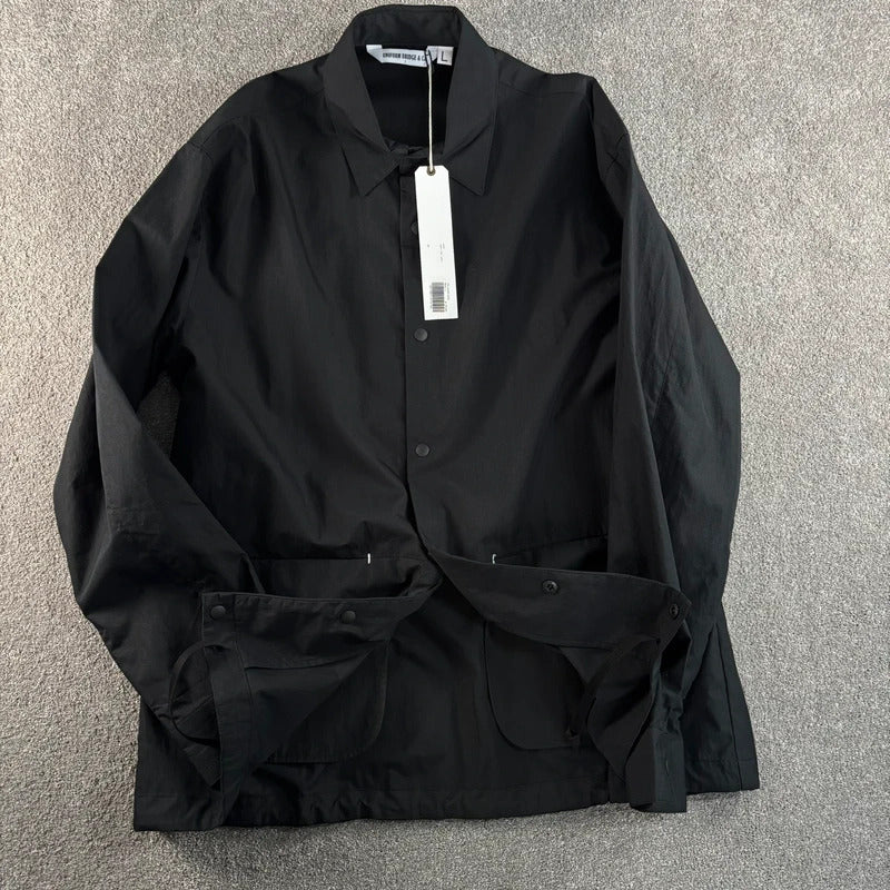 Uniform Bridge Two Pocket Overshirt Black L