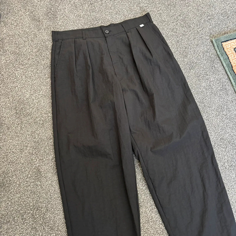 NoManual Pleated Nylon Pant Black W32