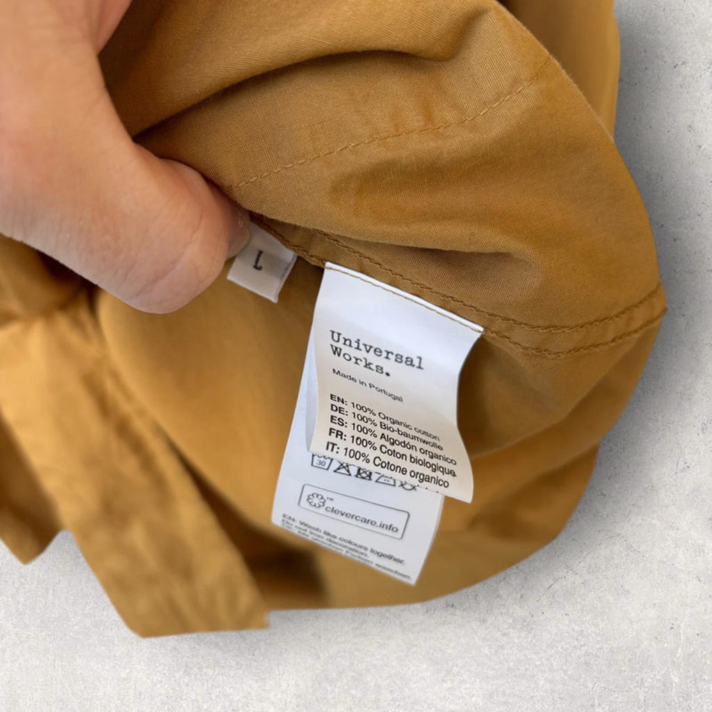 Universal Works Bakers Overshirt Cumin Size L (BNWT)