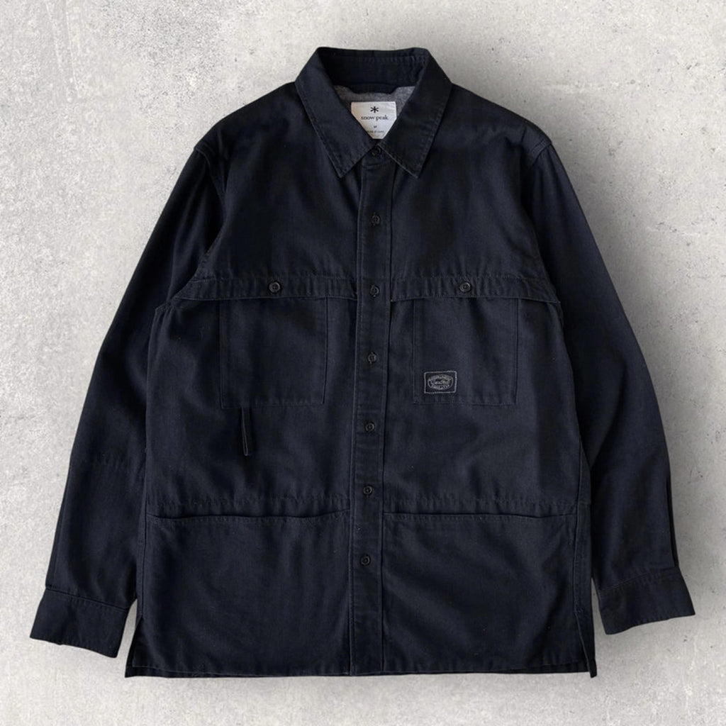 Snow Peak Takibi Spec Utility Overshirt Black M