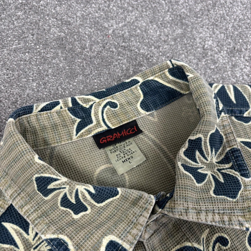 Vintage Gramicci Floral Shirt Sage L
