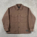 Pendleton Wool Twill Overshirt Brown M
