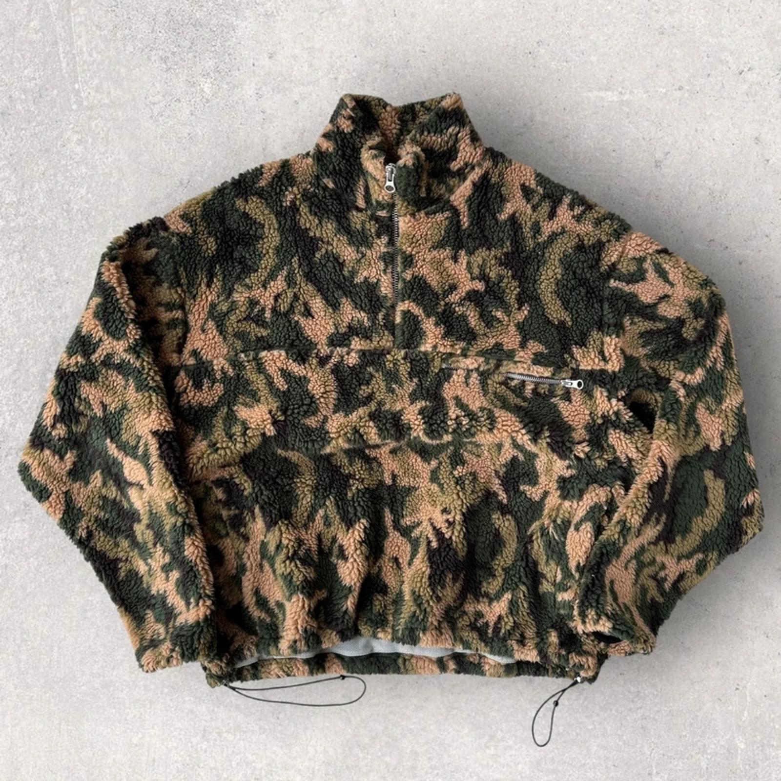 Ronning Seclusion 500gsm Camo Fleece Quarter Zip Forest M