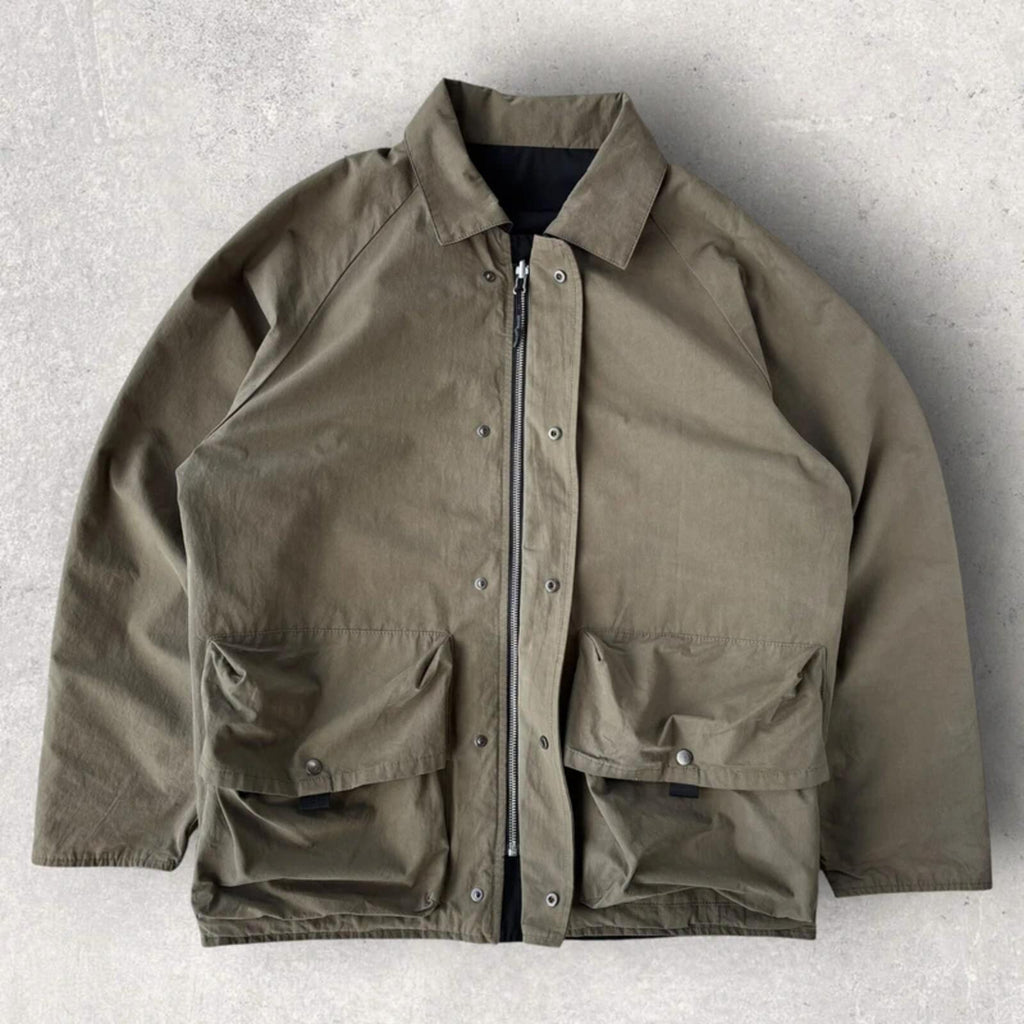 Uniform Bridge Reversible Field Jacket Khaki Black M