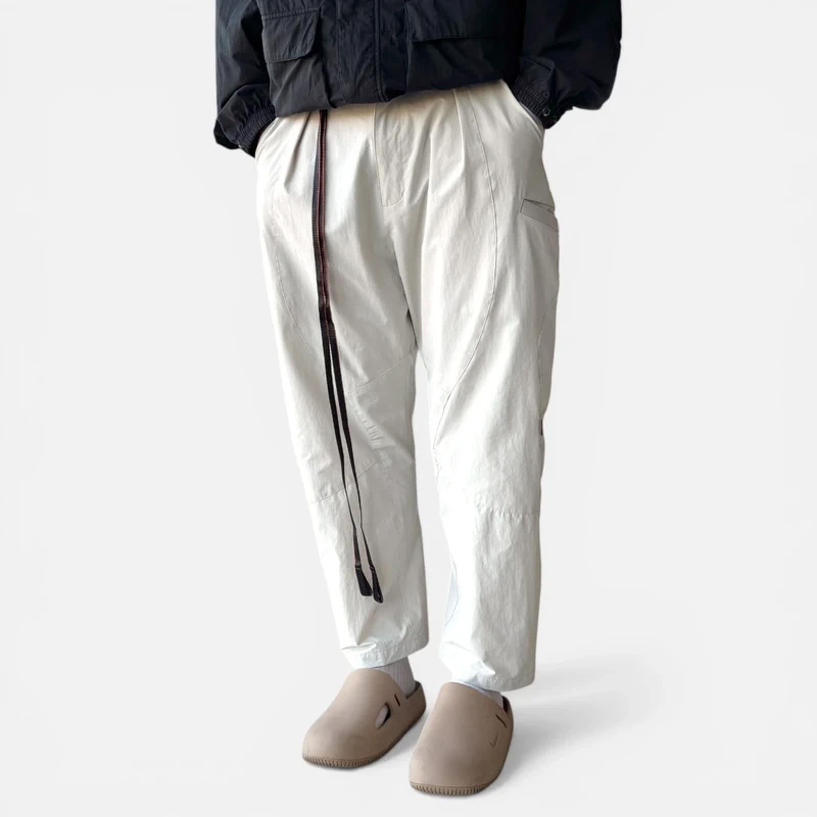 GOOPiMADE Baggy Wide Tech Pant Ivory M Korea Import Techwear