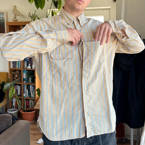 Eastlogue Asymmetric Utility Shirt Beige XL