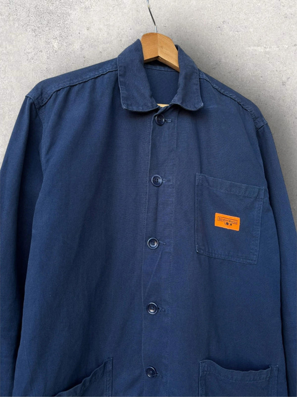 Service Works Classic Chef Overshirt Navy Size S